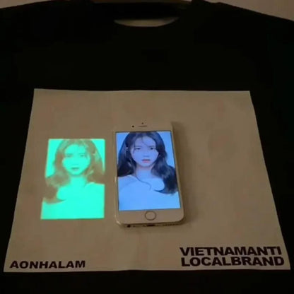 Glow in the Dark T-Shirt for Men & Women | Luminous Night Wear Cotton Tee